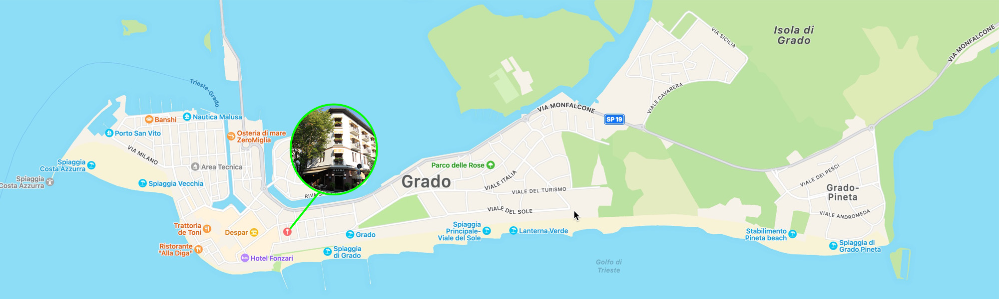 Karte von Grado